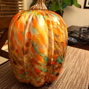 Glass large pumpkin